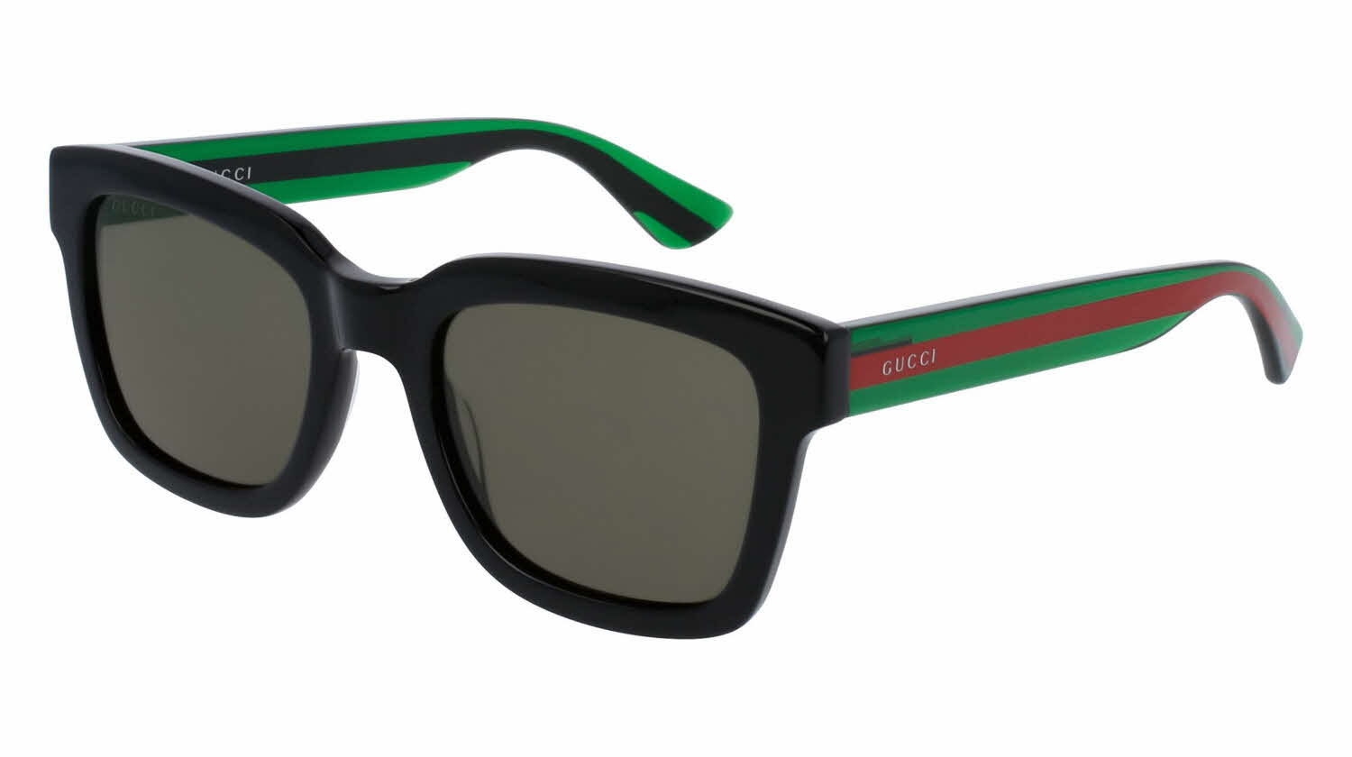 Gucci GG0001S Sunglasses - Black/Green (002)