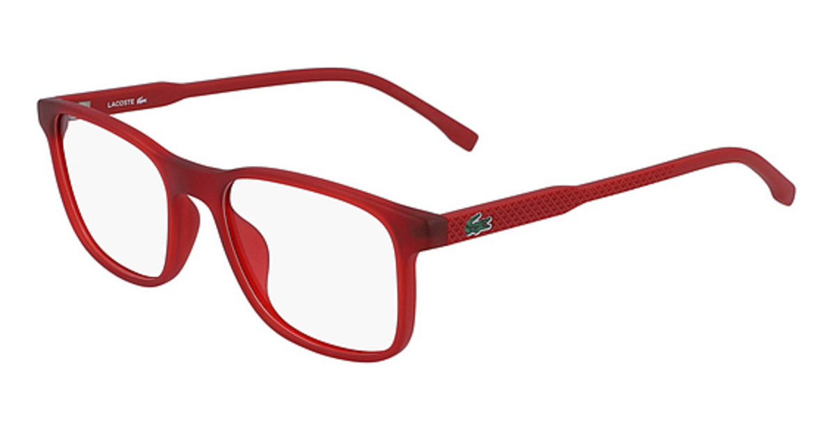 red lacoste glasses