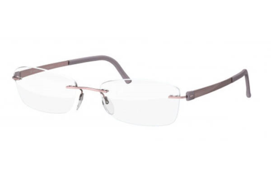 silhouette eyeglasses titan accent chassis 5452 rimless optical frame